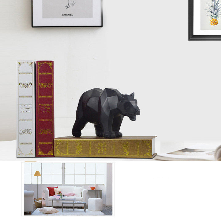 Transform Your Space with the Large Bear Resin Home Decoration Craft Statue