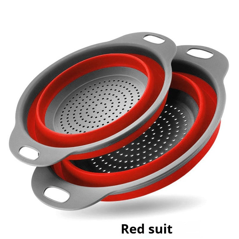 Revolutionize Your Kitchen Experience with the Folding Circular Kitchen Drain Basket Utensil